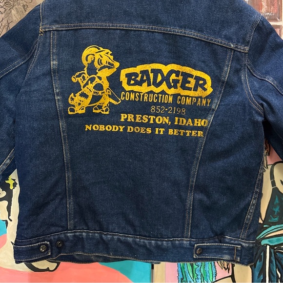 Vintage Silver Spur Western Wear Denim Sherpa Jacket - Picture 5 of 8